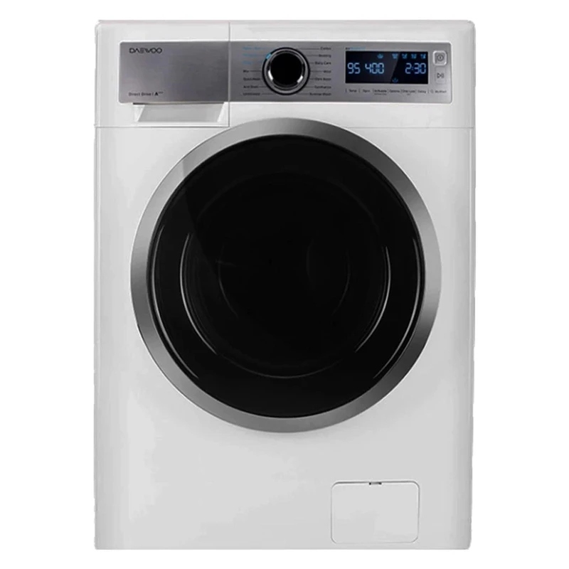 ماشین لباسشویی 8 کیلو گرمی دوو مدل LM-861WS سفید پنل استیل